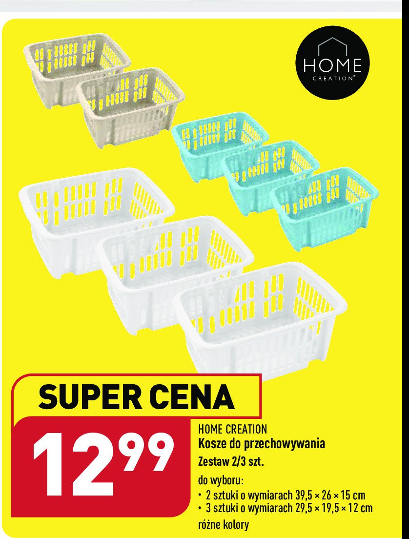 Kosze 29.5 x 19.5 x 12 cm Home creation promocja