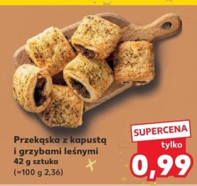 Przekąska z kapustą i grzybami leśnymi promocja w Kaufland