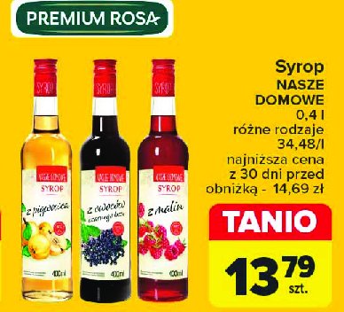 Syrop z owoców czarnego bzu Premium rosa Herbi baby promocja