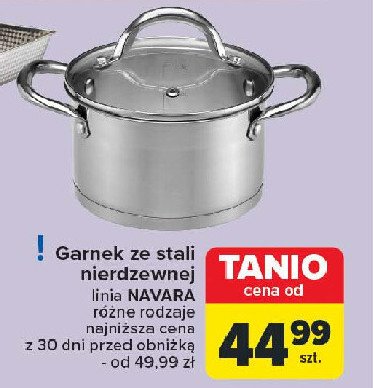 Garnek navara 16 cm Tadar promocja w Carrefour