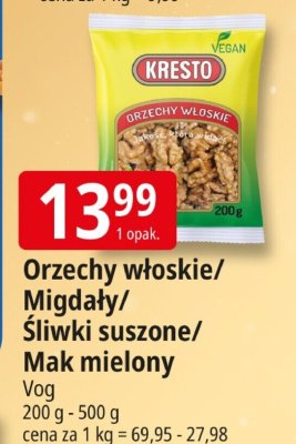 Orzechy włoskie/migdały/śliwki suszone/mak mielony Vog promocja w Leclerc