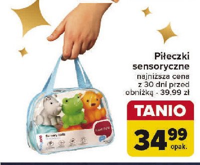 Piłeczki sensoryczne Babyono promocja w Carrefour