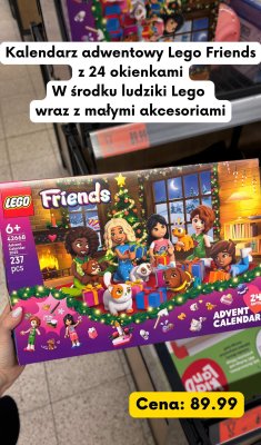 Kalendarz adwentowy Lego Friends 42668 z 24 okienkami 237 pcs promocja w Kaufland