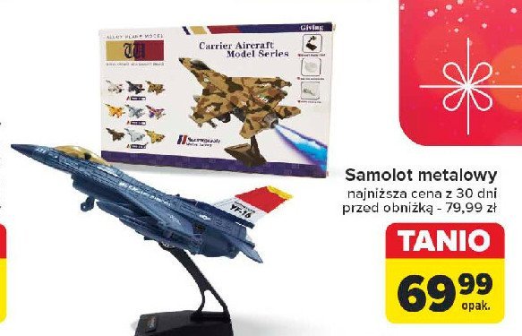 Samolot metalowy promocja w Carrefour