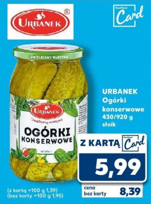 Ogórki konserwowe słoik promocja w Kaufland