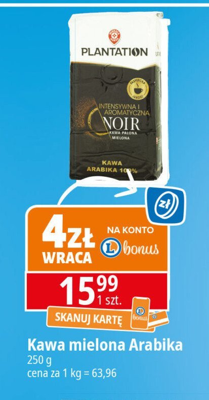 Kawa noir Wiodąca marka plantation promocja