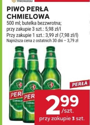 Piwo Perła Chmielowa promocja w Stokrotka