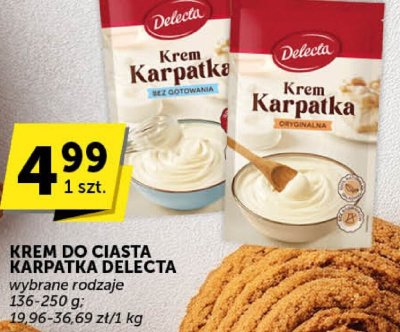 Krem do ciasta Karpatka Delecta wybrane rodzaje promocja w ABC