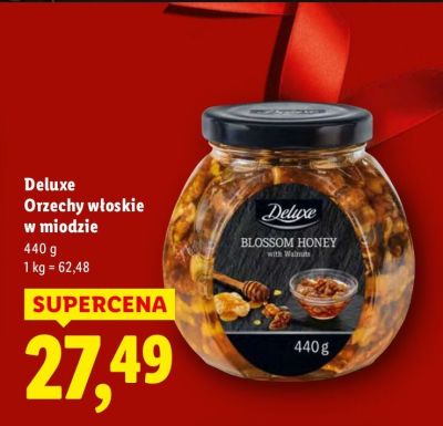 Orzechy włoskie w miodzie promocja w Lidl