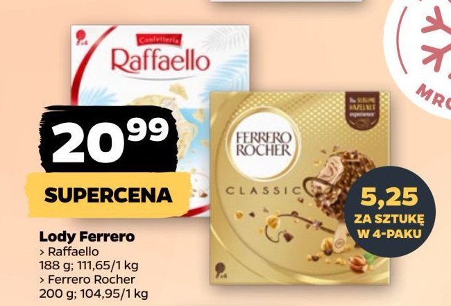 Lody Raffaello promocja