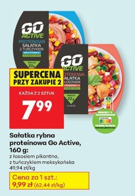 Sałatka rybna proteinowa z łososiem pikantna promocja w Biedronka