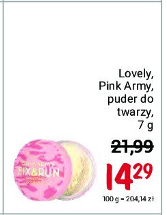 Puder do twarzy Lovely pink army fix & run promocja
