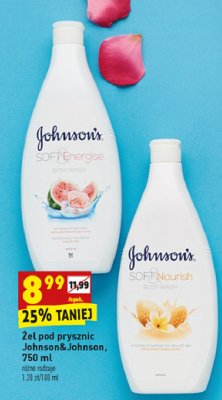 Żel pod prysznic olejek migdałowy i jaśmin Johnson's soft & nourish promocja