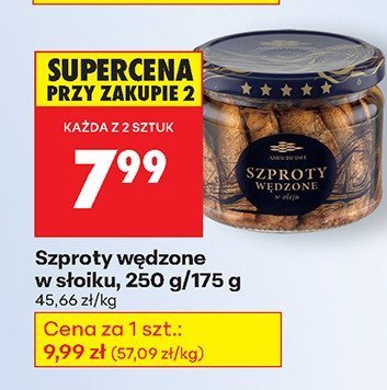 Szproty wędzone w słoiku Marinero promocja w Biedronka