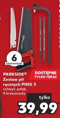 Zestaw pił ręcznych Parkside promocja