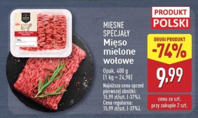 Mi臋so mielone wo艂owe Mi臋sne specja艂y zawsze 艣wie偶e (aldi) promocja
