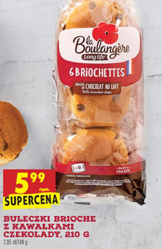 Bułeczki okrągłe z czekoladą La boulangere promocja