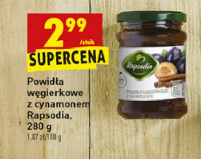 Powid艂a 艣liwkowe w臋gierkowe z cynamonem Rapsodia promocja