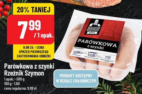 Parówkowa z szynki Rzeźnik szymon poleca promocja