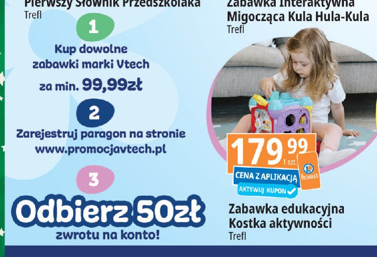 Kostka aktywności Vtech promocja w Leclerc