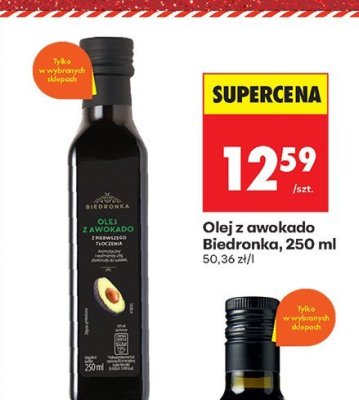 Olej z awokado, 250 ml promocja w Biedronka