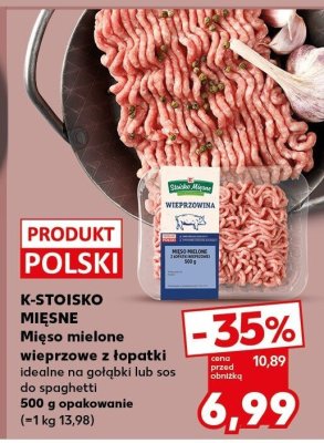 Mięso mielone wieprzowe z łopatki promocja w Kaufland