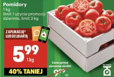 Pomidory Pomidory promocja w Delikatesy Centrum
