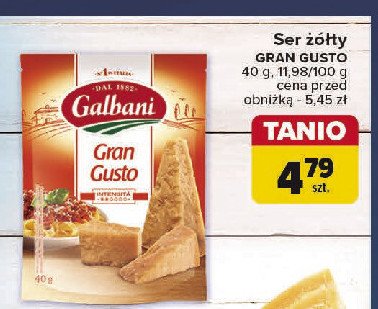 Ser granagusto Galbani promocja