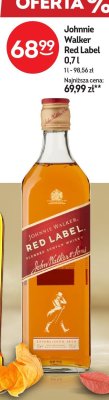 Whisky Johnnie walker red label promocja w 呕abka