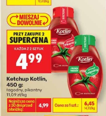 Ketchup łagodny promocja w Biedronka