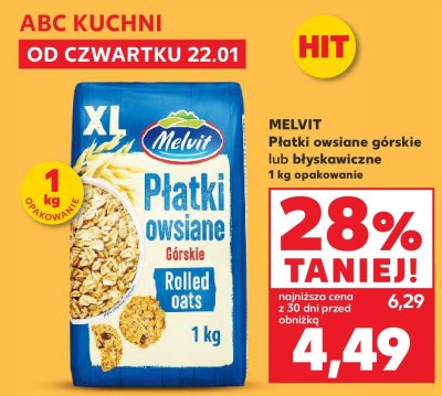 Płatki owsiane błyskawiczne promocja w Kaufland