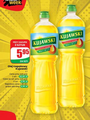 Olej rzepakowy Kujawski promocja w Dino