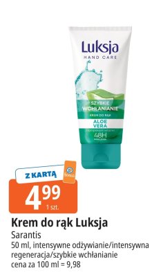 Krem do rąk Luksja Sarantis promocja w Leclerc