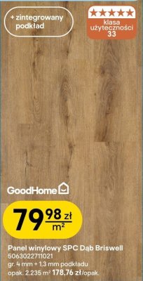 Panel winylowy SPC Dąb Briswell GoodHome promocja w Castorama