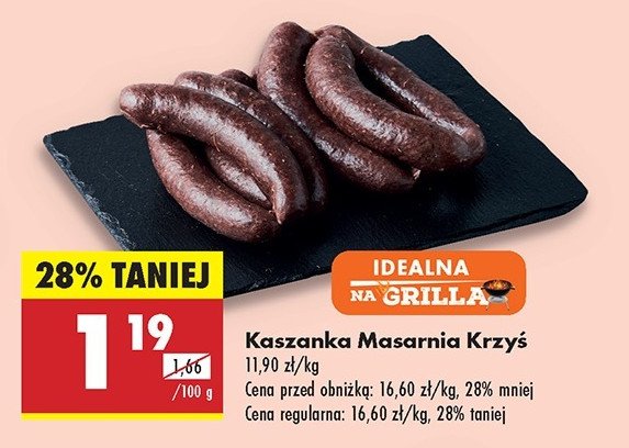 Kaszanka Masarnia krzyś promocja w Biedronka