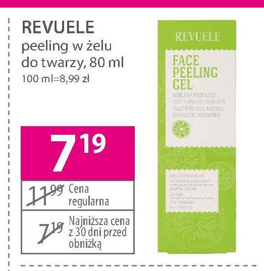 Peeling w żelu do twarzy z kwasami owocowymi aha promocja