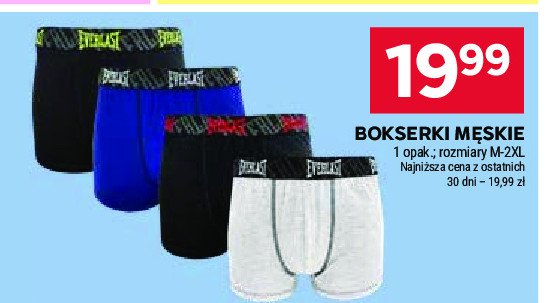 Bokserki męskie m-2xl Everlast promocja