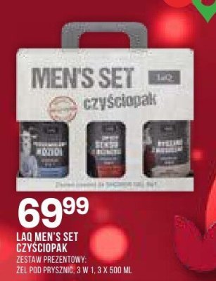LAQ MEN'S SET CZYŚCIOPAK - zestaw prezentowy promocja w Drogerie Natura