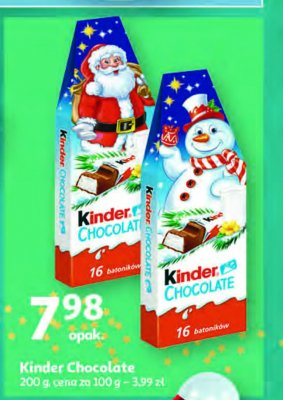 Czekoladki świąteczne bałwanek Kinder chocolate promocja