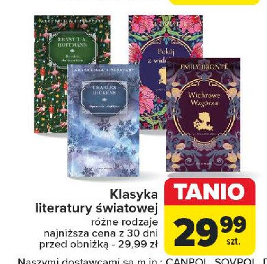 Emily bronte - wichrowe wzgórza promocja w Carrefour Market