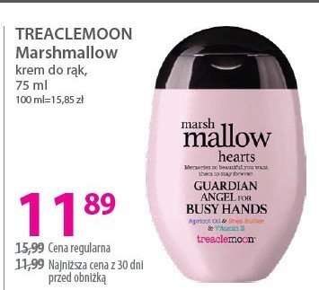 Krem do rąk marshmallow hearts TREACLEMOON promocja w Hebe