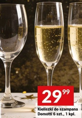 Kieliszki do szampana Domotti 6 szt., 1 kpl. promocja w Twój Market