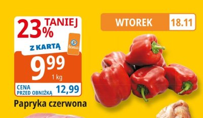 Papryka czerwona promocja w Leclerc