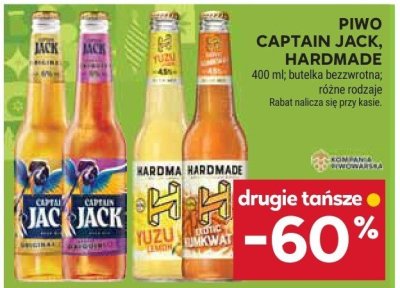 Piwo Captain Jack Hardmade promocja w Stokrotka