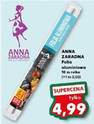 Folia aluminiowa 10 m Anna zaradna promocja