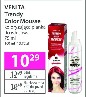 Pianka koloryzująca 31 Venita trendy color promocja