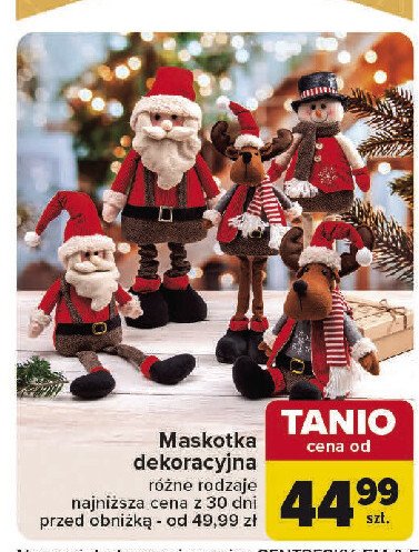 Maskotka dekoracyjna promocja w Carrefour