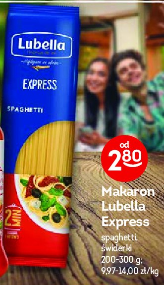 Makaron ekspresowy spaghetti Lubella makaron promocja