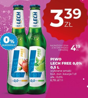 Piwo Lech free promocja w Duży Ben