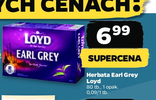 Herbata earl grey Loyd tea promocja